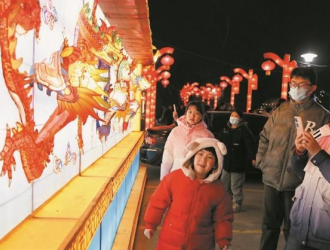 棗莊人民公園花燈賀新春